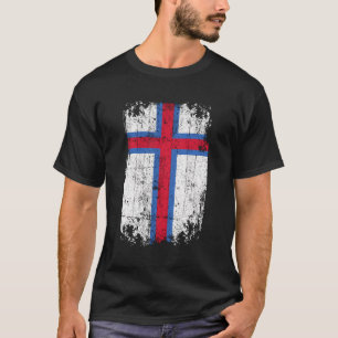 Andenken an die Flagge des Landes Grunge-Flagge Fä T-Shirt