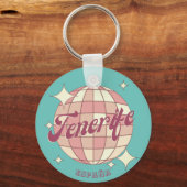 Andenken an die Kanarische Insel Teneriffa Schlüsselanhänger (Vorderseite)