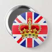 Andenken an die Krönung des Königs Charles III Button (Vorne & Hinten)
