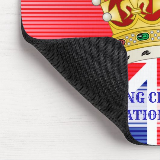 Andenken an die Krönung des Königs Charles III Mousepad (Ecke)