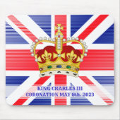 Andenken an die Krönung des Königs Charles III Mousepad (Vorne)