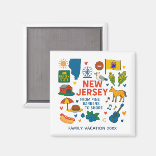 Andenken an einen Familienausflug nach New Jersey  Magnet