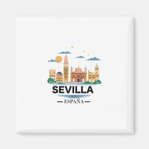 Andenken an Sevilla Spanien Von Sevilla España Sev Magnet