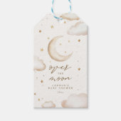 Andenken-Anhänger für Baby-Party 'Über den Mond' Geschenkanhänger (Vorderseite)