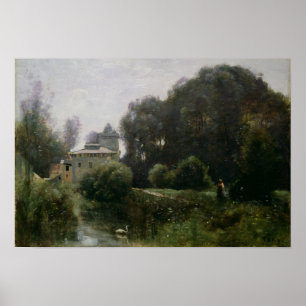 Andenken des Landhauses Borghese, 1855 Poster