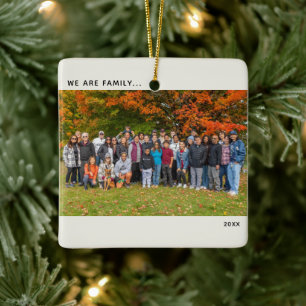 Andenken Familienwiedervereinigungsfoto Keramikornament