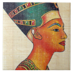 Andenken-Keramikfliese - Königin Nefertari Fliese