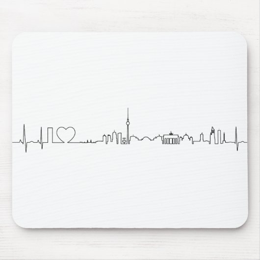 Andenken Liebe I Berlins (ecg Art) Mousepad (Vorne)