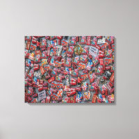 Andenken-Magnete in London zum Leinwand