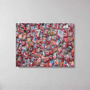 Andenken-Magnete in London zum Leinwand