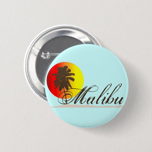 Andenken Malibus Kalifornien Button (Vorne & Hinten)