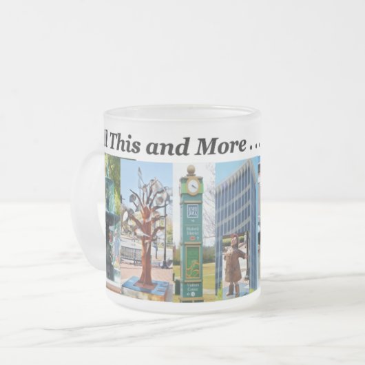 Andenken-mattierte GlasTasse Mattglastasse (Vorderseite Links)