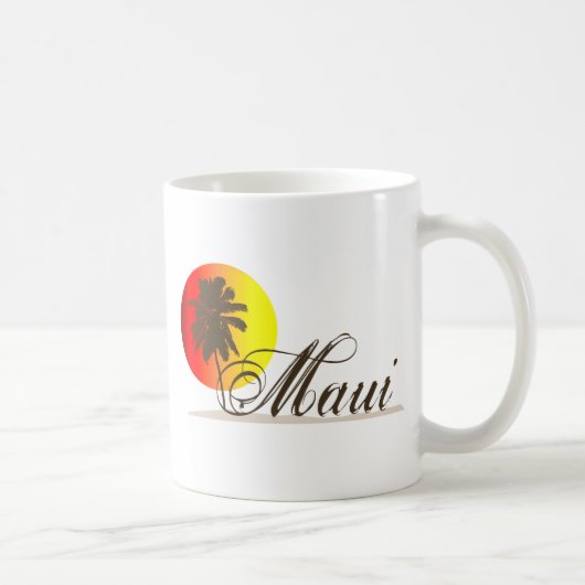 Andenken Mauis Hawaii Kaffeetasse (Rechts)