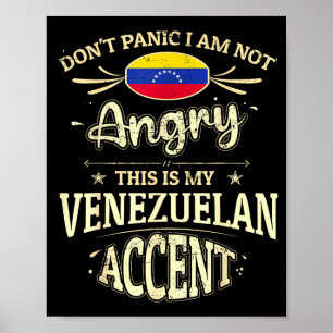 Andenken mit Venezuela-Flagge für venezolanische M Poster