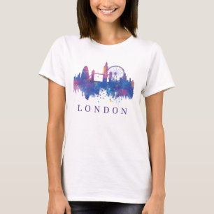 Andenken-Skyline-Entwurf Londons England T-Shirt