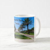 Andenken-Tasse von Jacksonville-Strand, Florida Kaffeetasse (VorderseiteRechts)