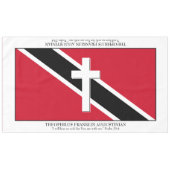 Andenken | TRINIDAD FLAG | Kreuzschrift groß Tischdecke (Vorderseite (Horizontal))
