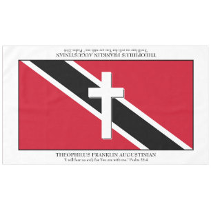 Andenken TRINIDAD FLAG Kreuzschrift groß Tischdecke