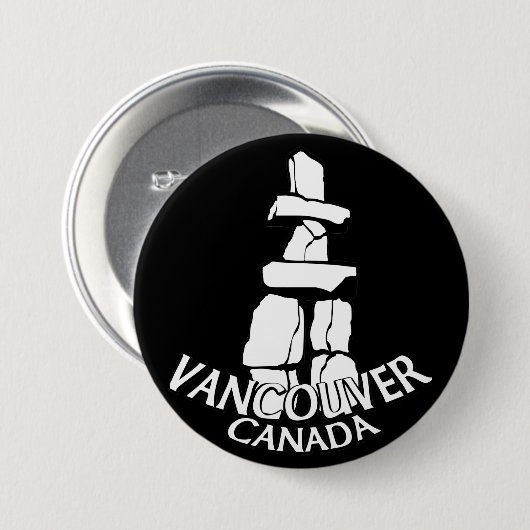 Andenken Vancouvers Kanada knöpft Button (Vorne & Hinten)