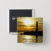 Andenken Vancouvers Kanada knöpft Totempfahl-Kunst Button (Vorne & Hinten)