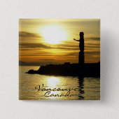 Andenken Vancouvers Kanada knöpft Totempfahl-Kunst Button (Vorderseite)