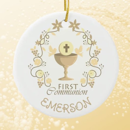 Andenken! Zollschmuck der ersten Kommunion Keramik Ornament