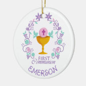 Andenken! Zollschmuck der ersten Kommunion Keramik Ornament (Links)