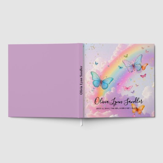 Andenken zur Pastell-Feier für Hochzeiten & Baby-S Gästebuch (Voll)