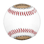 Andenkenball Geschenk für Baseball-Mama Baseball (Rückseite)
