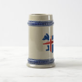 Andenkenbier Stein oder Tasse von Island (Mittel)