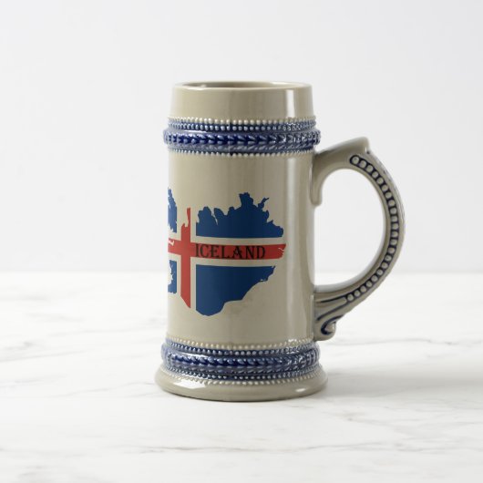 Andenkenbier Stein oder Tasse von Island (Rechts)