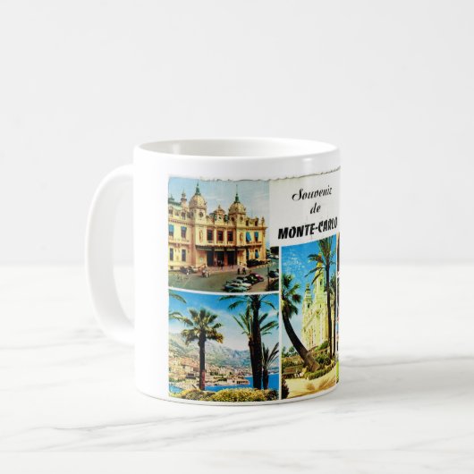 Andenkende Monte Carlo Kaffeetasse (Vorderseite Links)