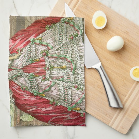 Andenkende Versailles Geschirrtuch (Viertel Falte)