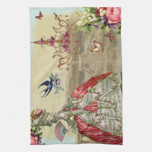 Andenkende Versailles Geschirrtuch (Vertikal)