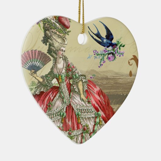 Andenkende Versailles Keramik Ornament (Rechts)