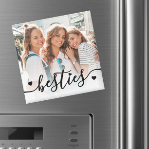 Andenkenfoto der besten Freunde Magnet