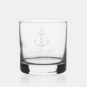 Andenkenschiffe Anker Whiskyglas (Rückseite)