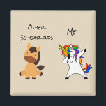 Andere 50 Jahre Geburtstag Du Me Unicorn Magnet<br><div class="desc">Dieses Design wurde durch digitale Kunst erstellt, es kann personalisiert sein, indem Sie auf die Schaltfläche Anpassen klicken und die Farbe ändern, indem Sie einen Namen, Initialen oder Ihre Lieblingswörter hinzufügen. Kontaktieren Sie mich unter colorflowcreations@gmail.com , wenn Sie dieses Design auf einem anderen Produkt haben möchten. Kaufen Sie meine originale...</div>