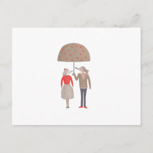 Andere als das übliche Paar Postkarte