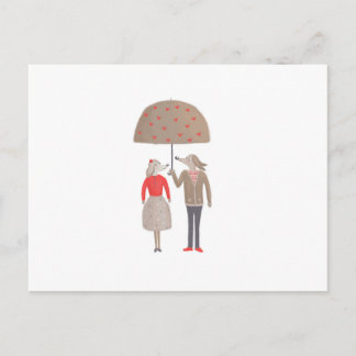 Andere als das übliche Paar Postkarte
