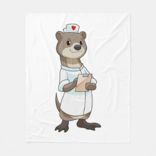 Andere als Krankenschwester mit Herz Fleecedecke