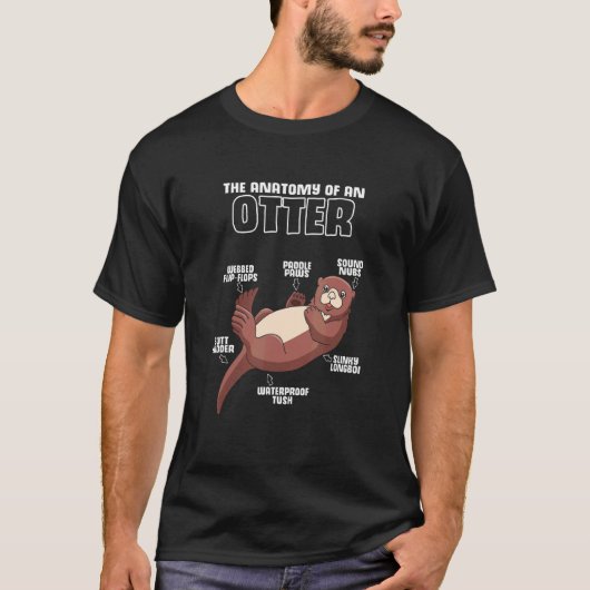 Andere Anatomie eines Niedlicheren Otters T-Shirt (Vorderseite)