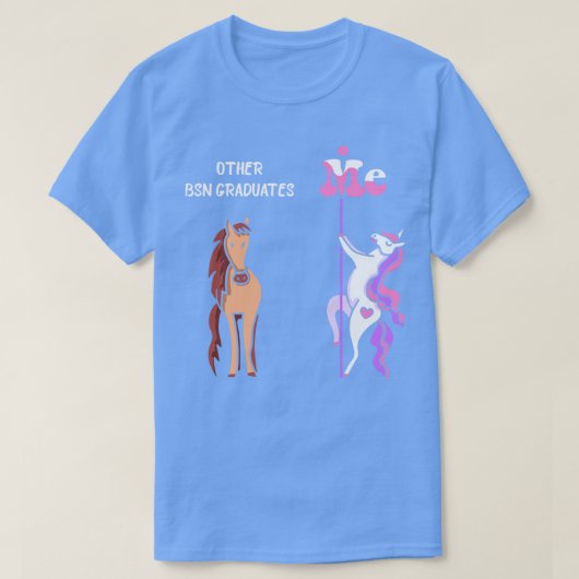 Andere BSN-Absolventen Me T-Shirt Unicorn BSN Grad (Design vorne)