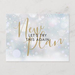 Ändere das Datum Neues Plan Drehbuch Abgesagt Wint Postkarte