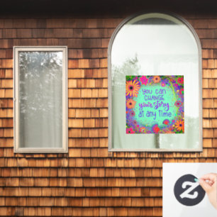 Ändere deine Geschichte „Inspirivity“ Fensteraufkl Fensteraufkleber