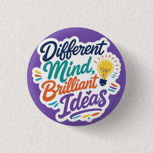Andere Denkweise Brillante Ideen Autismus ADHS Button