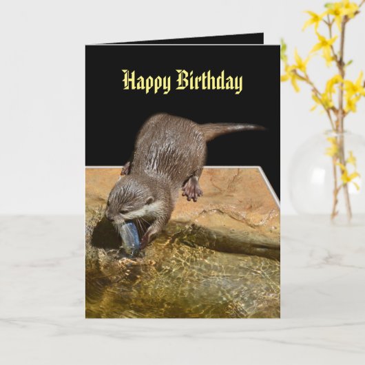 Andere Dimensionen Kunst Geburtstag Karte (Gelbe Blume)