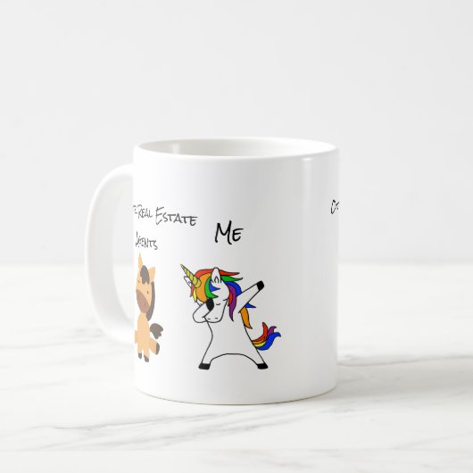 Andere echte Anwesen Agenten Funny Me Einhorn Kaffeetasse (Vorderseite Links)