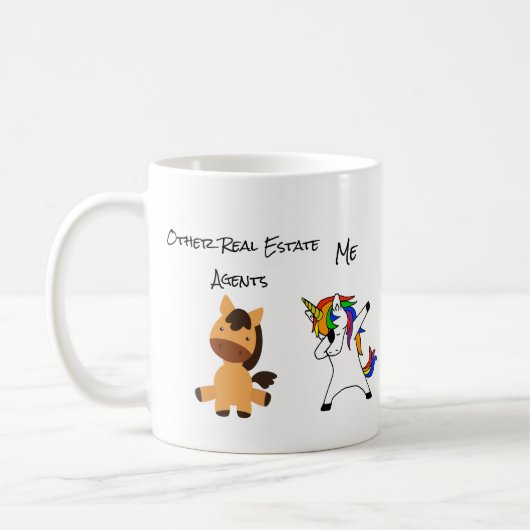 Andere echte Anwesen Agenten Funny Me Einhorn Kaffeetasse (Links)