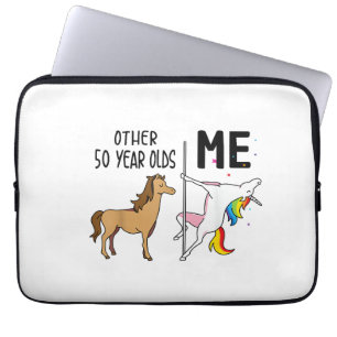 Andere Einhorn 50 Jahre alte Geburtstags- und Gesc Laptopschutzhülle